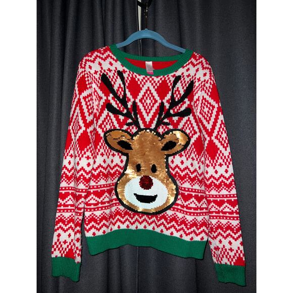 Ugly Christmas Sweater Xmas Size Large - Picture 1 of 3